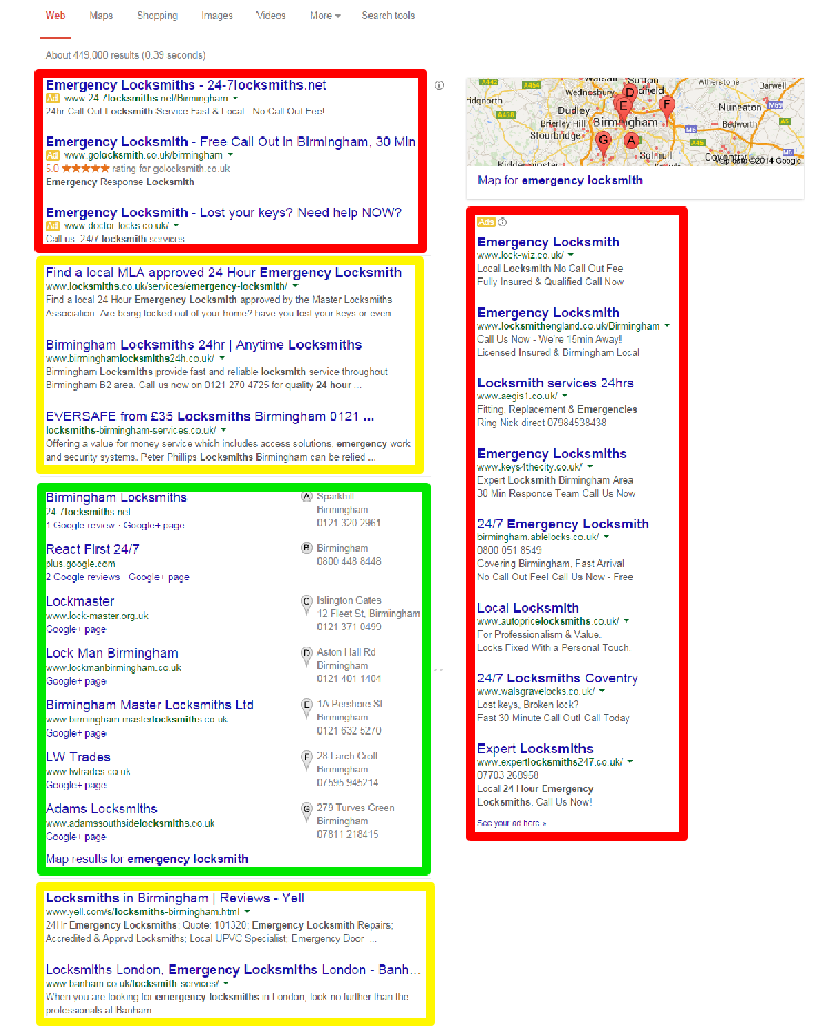 highlighted search results image