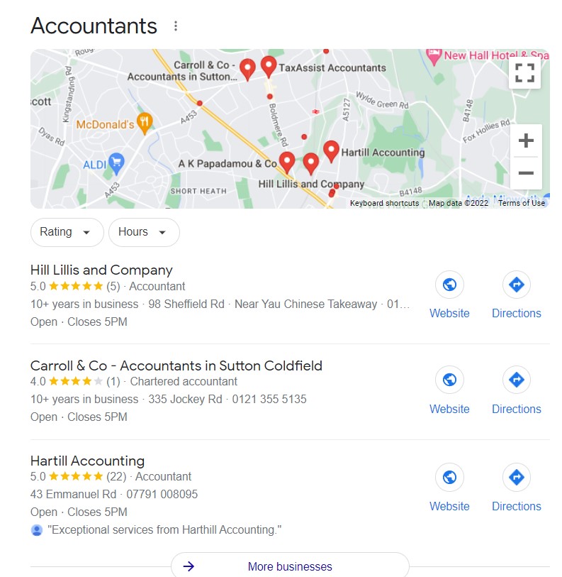local search results for accountants