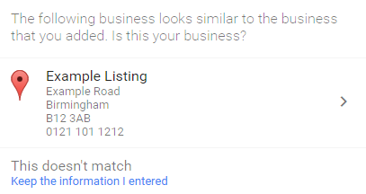 Google My Business Listing 
